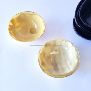 ชามฮอร์นคุณภาพพรีเมียม รักษ์โลก ลายดอกไม้และสไตล์ทะเล ขัดเงา - Product Image 4