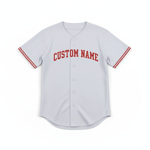 Custom Name Baseball Jersey Short Sleeve Button Front Men's Moisture Wicking Athletic <b>Shirt</b> Regular Fit All Seasons - Product Image 1
