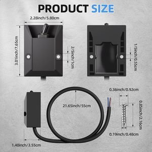 Interruttore a Levetta Impermeabile 12V 30A per Impieghi Gravosi, SPST ON/OFF, 2 Pin, Interruttore a Bilanciere con Fissaggio, Cavo da 2 Piedi, Interruttori Auto Cablati - Product Image 6
