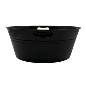 4 <b>Pack</b> <b>Reusable</b> Plastic Party Tub 17.5" Round <b>Ice</b> Bucket Beverage Container Washable - Product Image 4