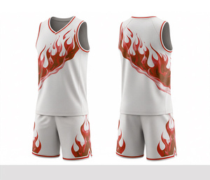 Ensemble de basket-ball professionnel, design sublimé, maillot et short en polyester respirant et à séchage rapide, vêtements de sport d'équipe pour hommes, femmes et jeunes - Product Image 6