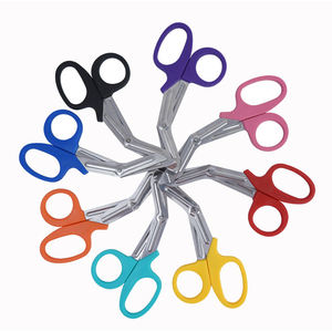 Ciseaux à pansements en acier inoxydable de qualité supérieure, certifiés CE, avec poignée multicolore, tailles personnalisées, instruments chirurgicaux de classe professionnelle - Product Image 1