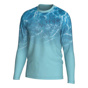 Chemise de pêche décontractée respirante pour hommes 2026 – Chemises de pêche pour hommes à manches longues en polyester et élasthanne par sublimation - Product Image 1
