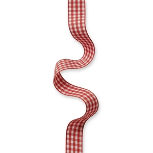 ริบบิ้นลายตารางแดงขาวขนาด 25 มม. จากนีลคามัล อินดัสทรีส์ สำหรับตกแต่งอุปกรณ์เสริมและงานฝีมือ - Product Image 5