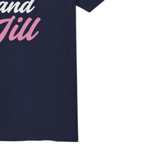 T-shirt Familial à Motif Bleu Marine en Coton Doux, Col Rond, Manches Courtes, Vêtement Décontracté Quotidien Tendance - Product Image 3