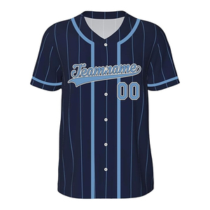 ชุดยูนิฟอร์มเบสบอลซอฟต์บอลผ้าฝ้ายออร์แกนิค 100% สำหรับทุกเพศ แห้งเร็ว คอวี กระดุมผ่าหน้า เสื้อแขนสั้น กางเกงเจอร์ซีย์ ชุดกีฬาสำหรับทีม - Product Image 3