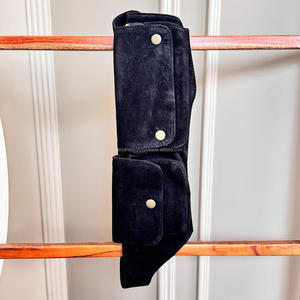 Riñonera de cuero de ante hecha a mano, cinturón de bolsillo de viaje de cuero genuino, cinturón de utilidad de cuero personalizado, riñonera para Festival para Unisex - Product Image 5