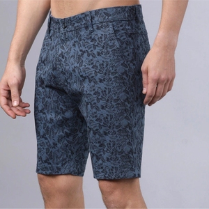 Shorts de Playa Personalizados para Hombre, 100% Algodón, Estampado Floral, Cierre con Cordón, Secado Rápido, Venta al Por Mayor, OEM, ODM - Product Image 5