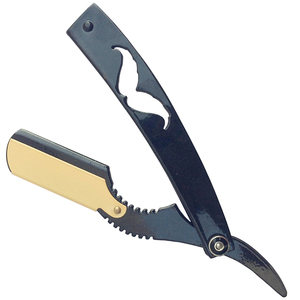 Navaja de barbero plegable profesional con caja, de acero inoxidable, de una sola hoja, para afeitar la barba de los hombres. - Product Image 2