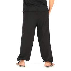 Pantalones de Hombre Negros, Holgados, Casuales, Elásticos, de Algodón 100%, Estilo Jogger, de Pierna Recta, con Logotipo Personalizado, Alta Calidad, al por Mayor - Product Image 3