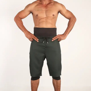 Top Selling <b>High</b> Street Solid Muslim Men's Awrah Athletic Shorts Breathable Eco-Friendly <b>Knee</b> Length Training Wear - Product Image 2