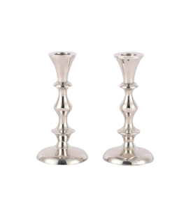 Best Selling Aluminium Candle Stand for Home Decor Decorative Candle Stick Holder <b>Silver</b> Finished Casted Handmade Customized - Product Image 4