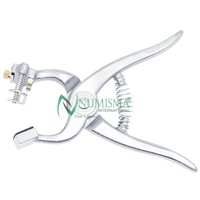 Pince à tatouer vétérinaire en acier inoxydable, réutilisable, durable, réglable, écologique, coupe-vent, pour chiens et chevaux, grande taille, pour oreilles et élimination des épines