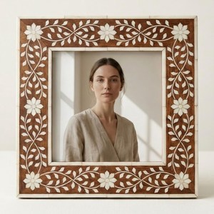 Handicraft Designer Bone and Resin Inlay <b>Picture</b> Frame Elegant Photo <b>Holder</b> for Family and Travel Memories to keep memories - Product Image 4