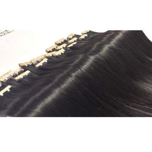 Extensions de cheveux humains blond miel à clipser, lisses et soyeuses, double trame, cuticules alignées, qualité supérieure - Product Image 4