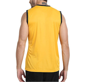 Débardeur de musculation pour homme, col rond, avec logo personnalisé, technique de lavage, qualité 100% coton tricoté - Product Image 3