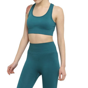 Conjunto de Yoga para Mujer Talla Grande XXL, Conjunto Deportivo con Logotipo Personalizado, Transpirable, de Spandex/Nylon, Bra Deportivo y Pantalones Cortos, Diseño Sólido Único - Product Image 1