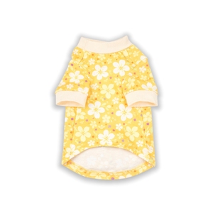 เสื้อยืดสุนัขพิมพ์ลายตามสั่ง OEM ODM เสื้อผ้าสัตว์เลี้ยงลายดอกไม้ผ้าฝ้ายโพลีเอสเตอร์พิมพ์ลายดิจิตอลสำหรับสุนัขและแมว - Product Image 5