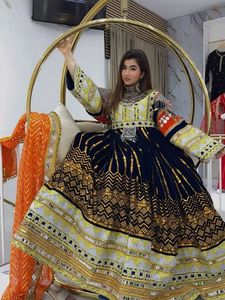 Hot Selling Afghan Kuchi <b>Dress</b> Women Velvet <b>With</b> Chiffon Shawl Contrast Color A-Line Afghani Embroidery Party Wedding <b>Dresses</b> - Product Image 4