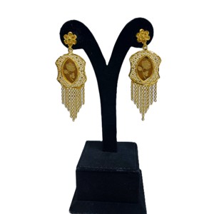 ชุดเครื่องประดับสตรีแฟชั่น24KT ชุบทอง4 grm modish คอลเลกชันอินเทรนด์สำหรับการหมั้นครบรอบแต่งงาน - Product Image 5