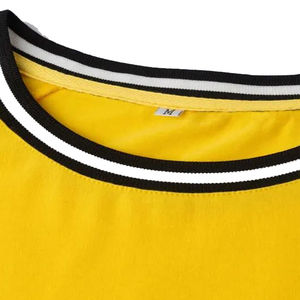 T-shirts jaunes oversize pour hommes, nouvelle édition, design avec logo, légers et respirants, col rond, très demandés à bas prix - Product Image 3