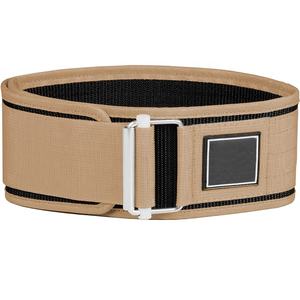 Ceinture d'haltérophilie en nylon à dégagement rapide de 4 pouces personnalisée avec boucle en acier ceinture de gymnastique d'entraînement à ajustement croisé en nylon 100% autobloquant - Product Image 1