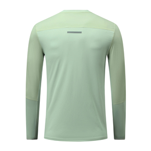 เสื้อยืดแขนยาวแบบกำหนดเองสำหรับออกกำลังกาย OEM ODM ระบายอากาศได้ดี เสื้อสำหรับฝึกซ้อม ขายส่งจำนวนมาก ผู้ผลิตเสื้อผ้าผู้ชายแบบเรียบ - Product Image 4