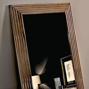 Miroir mural pleine longueur réglable avec cadre en bois moderne pour chambre à coucher ou coiffeuse, aucune électricité requise - Product Image 3