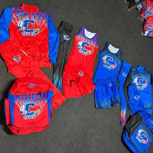 Premium Quality Men's Sleeveless Jersey Shorts Full-Zip <b>Jacket</b> Backpack Breathable 100% Polyester <b>Track</b> Package - Product Image 4