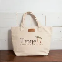 Sacs de courses en toile épaisse en gros, sacs fourre-tout en coton naturel avec logo personnalisé
