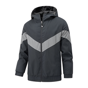 Mens Fashion Windbreaker <b>Jacket</b> Windproof Waterproof Soft Shell Rain Outdoor Outerwear Custom Hooded Winter Waterproof Running - Product Image 5