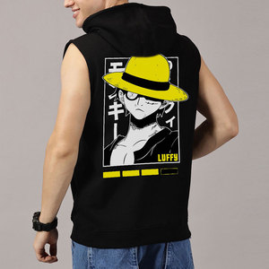 Men's Winter Fitness <b>Hoodie</b> Sleeveless 100% Cotton Fleece Digital Printing Breathable Quick Dry Eco-Friendly Solid <b>Workout</b> - Product Image 3