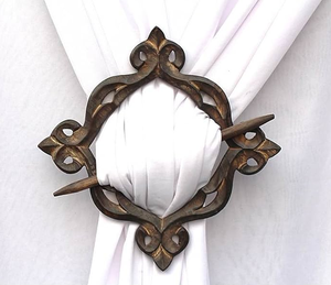 Luxury Wood Curtain <b>Tieback</b> Beautiful and Stylish Egg Shape Wholesales Handcrafted Wood Curtain Ticback Best Price - Product Image 4