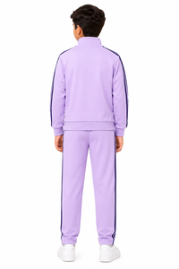 Veste polaire à fermeture éclair intégrale et pantalon assorti pour garçons Livster, uniforme scolaire primaire, vêtements de sport - Product Image 3