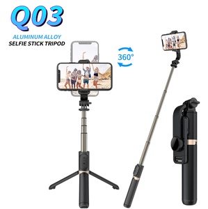 Zomei — trépied <span class=keywords><strong>Q03</strong></span> pour perche à <span class=keywords><strong>Selfie</strong></span> 740mm, extensible, avec télécommande sans fil BT, Rotation de 360 degrés, support de téléphone, tout en 1 - Product Image 1