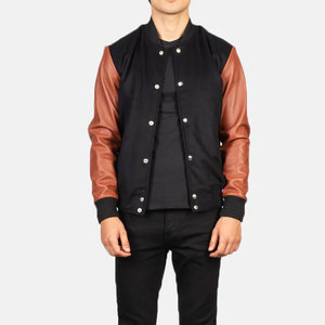 Blousons universitaires pour enfants avec manches, blousons Letterman vierges en gros, blousons de baseball pour garçons 2022, 47 % de réduction - Product Image 3