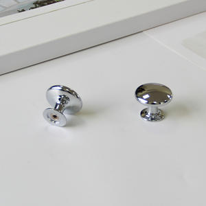 Producto de Moda: Perilla Redonda Moderna de Aleación de Zinc para Muebles, Herraje Cromado Pulido, Tirador para Cajones de Cocina, Baño y Dormitorio - Product Image 4