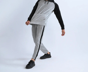Ensemble de survêtement jogging bicolore, vente directe d'usine, grandes tailles, sweats à capuche et pantalons de jogging pour hommes - Product Image 2