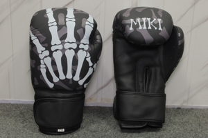 ถุงมือชกมวยไทย HMS 14oz 16oz แบบขายส่ง ปรับแต่งได้ ปิดด้วยแถบตีนตุ๊กแก น้ำหนักเบา หนังแท้ สำหรับทุกเพศ - Product Image 5