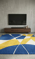 Tapis moderne abstrait de bonne qualité à poils moyens, tufté à la main en laine, antidérapant, adapté aux animaux domestiques, écologique, épais, pour salon