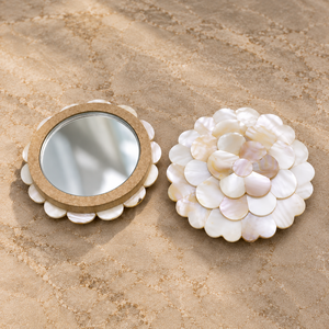 Wholesale Supply of Beautifully <b>Crafted</b> Modern Design Mother of Pearl Framed <b>Mirror</b> Natural Decorative Piece for Entryways India - Product Image 2