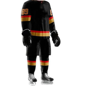 Conjuntos de Jersey y Pantalones de Hockey sobre Hielo Impresos y Transpirables, Fabricación en Fábrica, Nombre del Equipo Personalizado, Uso en Entrenamiento, Precio al por Mayor - Product Image 3