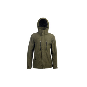 <b>Customised</b> Women's Hooded Windproof Winter Jacket Solid Color Full Length Zipper Fly Casual Outdoor Wear Midweight Polyester - Product Image 4
