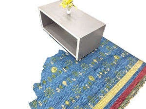 Alfombra Kilim de Lana/Algodón de Primera Calidad, Tejida a Mano, Pelo Medio, Ecológica, Lavable, Tamaño Personalizable, Colección Ocean Art - Product Image 2