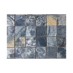 Baldosas de Pizarra Pulida Gris Plateado Natural para un Diseño Elegante de Pisos Interiores y Paredes Exteriores - Product Image 4