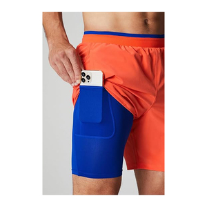 New designed custom wholesale Anti-Bacterial Sports Workout Fitness <b>Compression</b> <b>shorts</b> Tights Yoga <b>Men</b> <b>Shorts</b> Plus size - Product Image 5