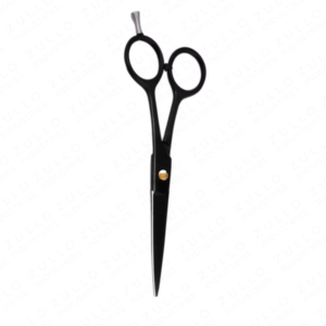 Ciseaux de barbier professionnels en acier à haute teneur en carbone, revêtement noir, avec logo personnalisé - Product Image 2