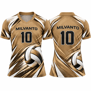 Camiseta de Voleibol Personalizada de Alta Calidad para Hombre y Mujer, Uniforme de Entrenamiento de Voleibol Unisex de Poliéster Transpirable - Product Image 1