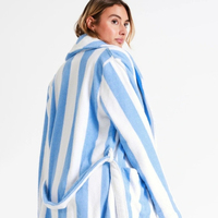 Jubah Mandi Wanita Mewah Berkualitas Tinggi, Tebal, Lembut, Gaya Kasual, Cepat Kering, Bernapas, Lengan Panjang, Cocok untuk Musim Dingin dan Semi