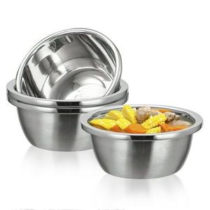 Multipurpose Metal Serving Bowl With Deep Design For Mixing Storing Serving And Food Display - Product Image 1